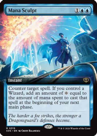 Mana Sculpt (SOS-319) [Secrets of Strixhaven] Foil MTG Single Wizards of the Coast