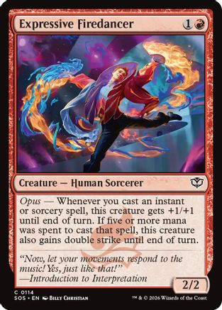 Expressive Firedancer (SOS-114) [Secrets of Strixhaven] Foil MTG Single Wizards of the Coast
