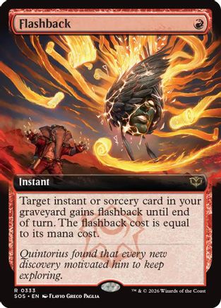 Flashback (SOS-333) [Secrets of Strixhaven] Foil MTG Single Wizards of the Coast