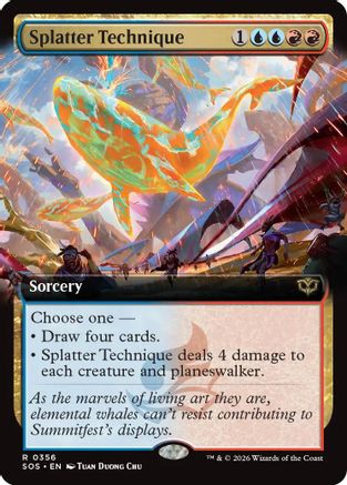 Splatter Technique (SOS-356) [Secrets of Strixhaven] MTG Single Wizards of the Coast