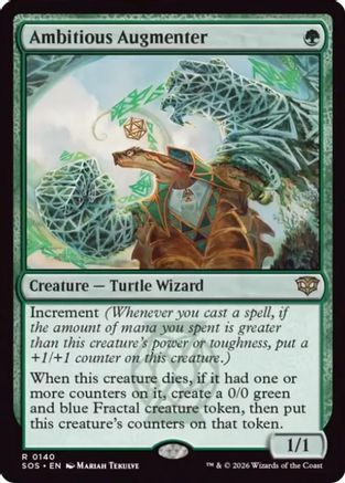 Ambitious Augmenter (SOS-140) [Secrets of Strixhaven] Foil MTG Single Wizards of the Coast