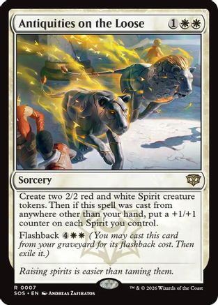 Antiquities on the Loose (SOS-007) [Secrets of Strixhaven] MTG Single Wizards of the Coast