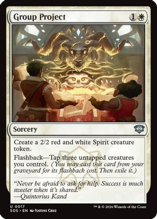Group Project (SOS-017) [Secrets of Strixhaven] MTG Single Wizards of the Coast