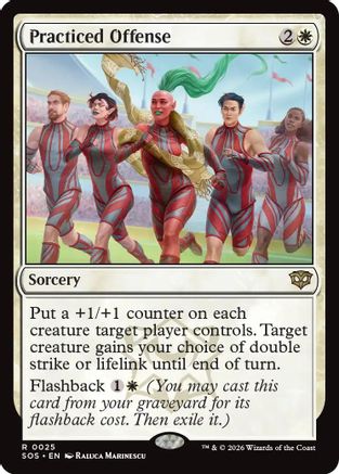 Practiced Offense (SOS-025) [Secrets of Strixhaven] MTG Single Wizards of the Coast