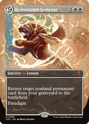 Restoration Seminar (SOS-290) [Secrets of Strixhaven] Foil MTG Single Wizards of the Coast