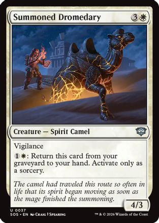 Summoned Dromedary (SOS-037) [Secrets of Strixhaven] MTG Single Wizards of the Coast