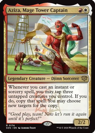 Aziza, Mage Tower Captain (SOS-174) [Secrets of Strixhaven] MTG Single Wizards of the Coast