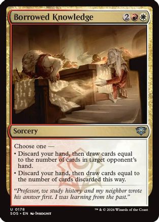 Borrowed Knowledge (SOS-178) [Secrets of Strixhaven] MTG Single Wizards of the Coast