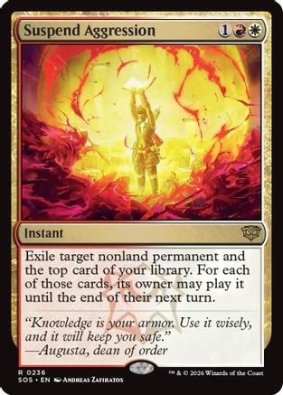 Suspend Aggression (SOS-236) [Secrets of Strixhaven] Foil MTG Single Wizards of the Coast