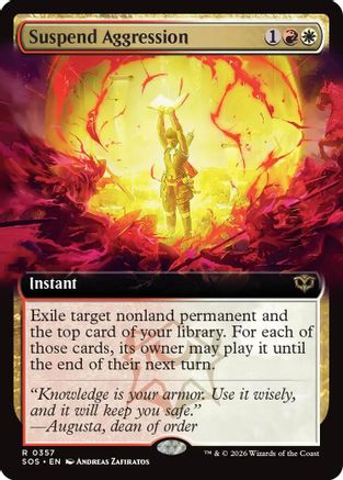 Suspend Aggression (SOS-357) [Secrets of Strixhaven] Foil MTG Single Wizards of the Coast