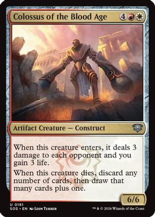 Colossus of the Blood Age (SOS-181) [Secrets of Strixhaven] Foil MTG Single Wizards of the Coast