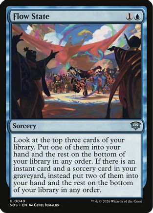 Flow State (SOS-049) [Secrets of Strixhaven] Foil MTG Single Wizards of the Coast