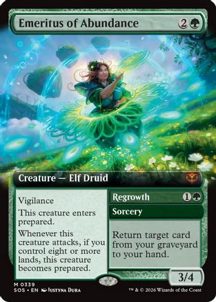 Emeritus of Abundance (SOS-339) [Secrets of Strixhaven] MTG Single Wizards of the Coast