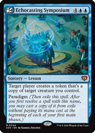 Echocasting Symposium (SOS-044) [Secrets of Strixhaven] Foil MTG Single Wizards of the Coast