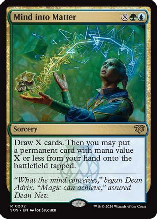 Mind into Matter (SOS-202) [Secrets of Strixhaven] Foil MTG Single Wizards of the Coast