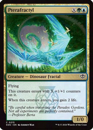 Pterafractyl (SOS-215) [Secrets of Strixhaven] MTG Single Wizards of the Coast