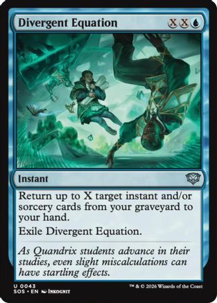 Divergent Equation (SOS-043) [Secrets of Strixhaven] Foil MTG Single Wizards of the Coast