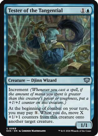 Tester of the Tangential (SOS-069) [Secrets of Strixhaven] MTG Single Wizards of the Coast