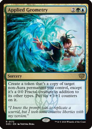 Applied Geometry (SOS-172) [Secrets of Strixhaven] Foil MTG Single Wizards of the Coast