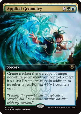 Applied Geometry (SOS-343) [Secrets of Strixhaven] Foil MTG Single Wizards of the Coast