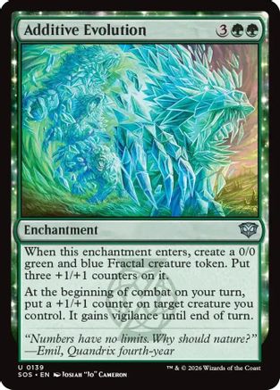 Additive Evolution (SOS-139) [Secrets of Strixhaven] MTG Single Wizards of the Coast
