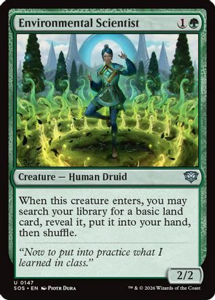 Environmental Scientist (SOS-147) [Secrets of Strixhaven] Foil MTG Single Wizards of the Coast