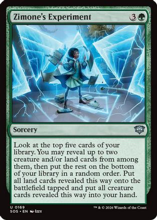 Zimone's Experiment (SOS-169) [Secrets of Strixhaven] MTG Single Wizards of the Coast