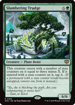 Slumbering Trudge (SOS-160) [Secrets of Strixhaven] Foil MTG Single Wizards of the Coast