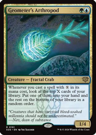 Geometer's Arthropod (SOS-191) [Secrets of Strixhaven] Foil MTG Single Wizards of the Coast