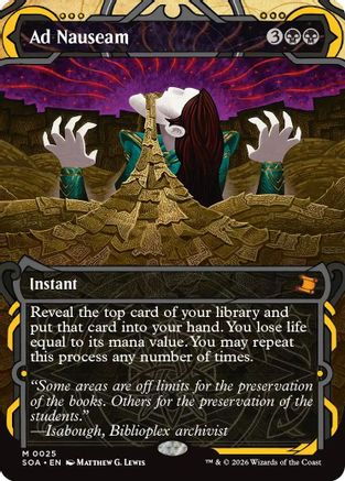 Ad Nauseam (SOA-025) [Secrets of Strixhaven: Mystical Archive] MTG Single Wizards of the Coast