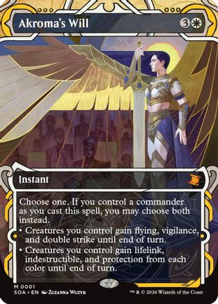 Akroma's Will (SOA-001) [Secrets of Strixhaven: Mystical Archive] MTG Single Wizards of the Coast