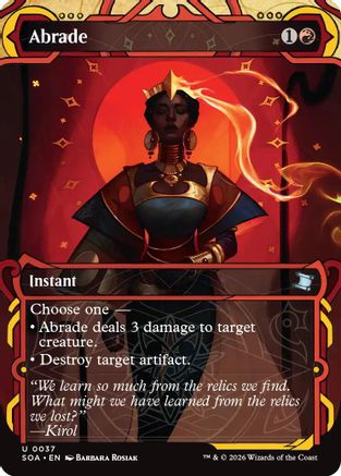 Abrade (SOA-037) [Secrets of Strixhaven: Mystical Archive] Foil MTG Single Wizards of the Coast