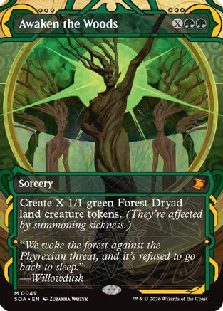 Awaken the Woods (SOA-049) [Secrets of Strixhaven: Mystical Archive] Foil MTG Single Wizards of the Coast
