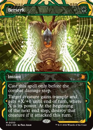 Berserk (SOA-050) [Secrets of Strixhaven: Mystical Archive] MTG Single Wizards of the Coast