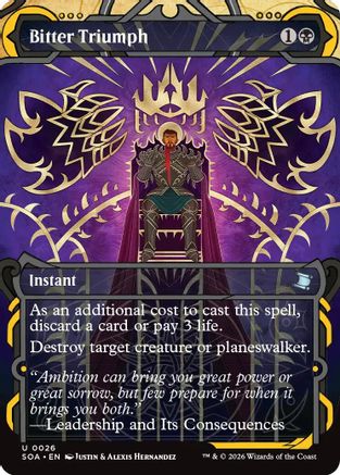 Bitter Triumph (SOA-026) [Secrets of Strixhaven: Mystical Archive] MTG Single Wizards of the Coast