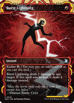 Burst Lightning (SOA-041) [Secrets of Strixhaven: Mystical Archive] MTG Single Wizards of the Coast