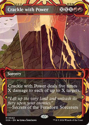 Crackle with Power (SOA-042) [Secrets of Strixhaven: Mystical Archive] MTG Single Wizards of the Coast
