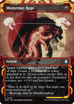 Monstrous Rage (SOA-045) [Secrets of Strixhaven: Mystical Archive] MTG Single Wizards of the Coast