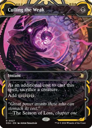 Culling the Weak (SOA-027) [Secrets of Strixhaven: Mystical Archive] Foil MTG Single Wizards of the Coast