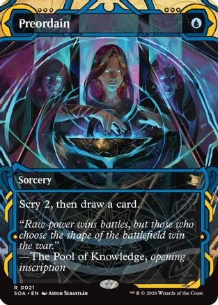 Preordain (SOA-021) [Secrets of Strixhaven: Mystical Archive] Foil MTG Single Wizards of the Coast