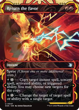 Return the Favor (SOA-047) [Secrets of Strixhaven: Mystical Archive] Foil MTG Single Wizards of the Coast