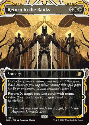 Return to the Ranks (SOA-011) [Secrets of Strixhaven: Mystical Archive] MTG Single Wizards of the Coast