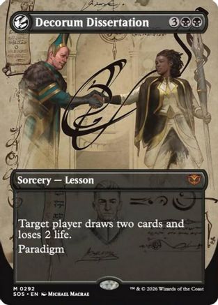 Decorum Dissertation (SOS-292) [Secrets of Strixhaven] Foil MTG Single Wizards of the Coast