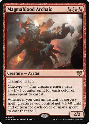 Magmablood Archaic (SOS-123) [Secrets of Strixhaven] MTG Single Wizards of the Coast