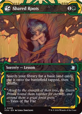 Shared Roots (SOA-058) [Secrets of Strixhaven: Mystical Archive] Foil MTG Single Wizards of the Coast