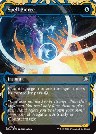 Spell Pierce (SOA-023) [Secrets of Strixhaven: Mystical Archive] Foil MTG Single Wizards of the Coast