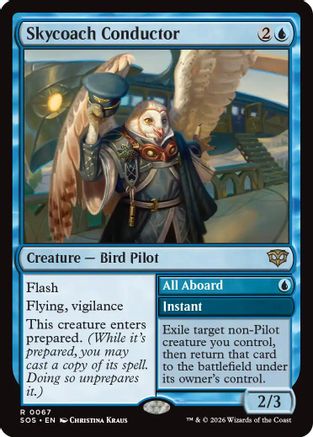 Skycoach Conductor (SOS-067) [Secrets of Strixhaven] Foil MTG Single Wizards of the Coast