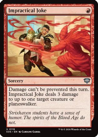 Impractical Joke (SOS-119) [Secrets of Strixhaven] MTG Single Wizards of the Coast