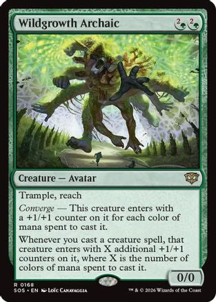 Wildgrowth Archaic (SOS-168) [Secrets of Strixhaven] Foil MTG Single Wizards of the Coast