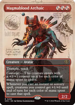 Magmablood Archaic (SOS-295) [Secrets of Strixhaven] Foil MTG Single Wizards of the Coast